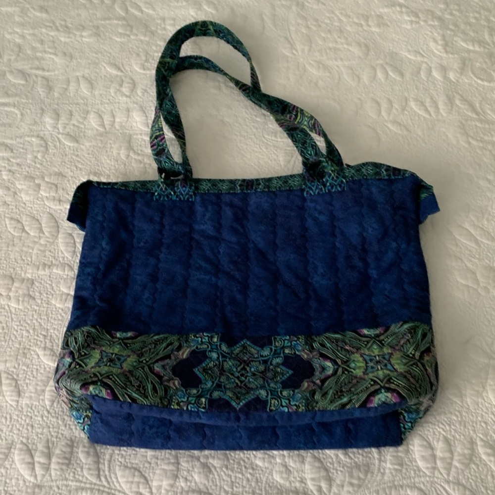 Handmade quilted shoulder bag